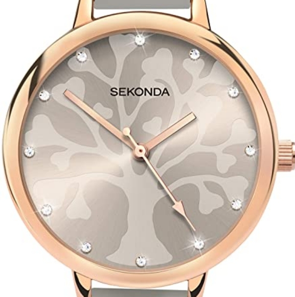 NEW Sekonda Ladies Editions Tree of Life Grey Dial Grey Strap Watch 2649 - Picture 1 of 5